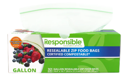 Compostable Plastic Zip Bags