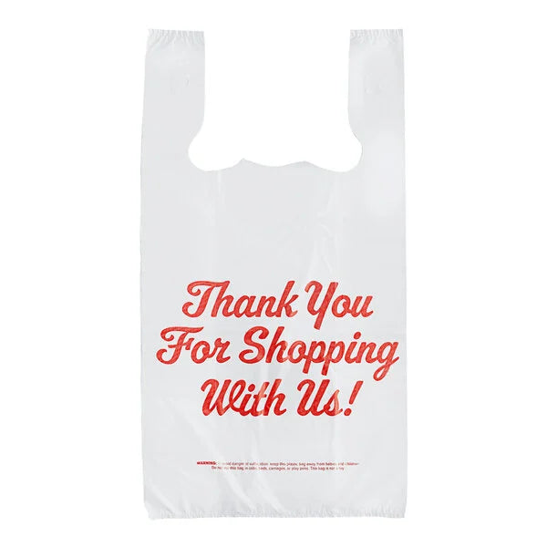 Plastic "Thank You" Bags