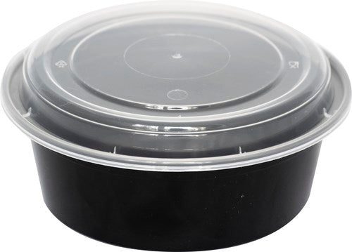 Round Two-Piece To-Go Container w/ Lid