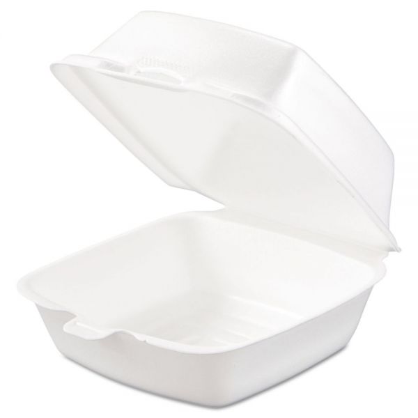 6" x 6" 1-Compartment Hinged To-Go Food Container