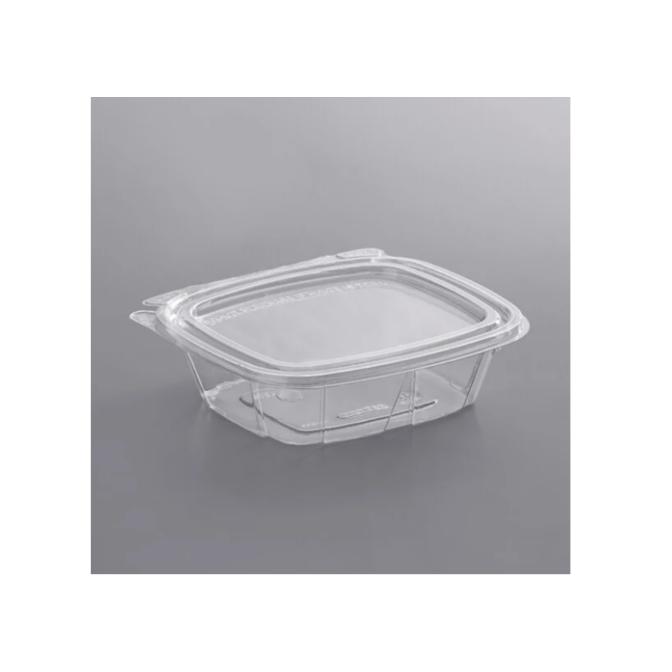 Tamper-Resistant Hinged Container with Dome Lid