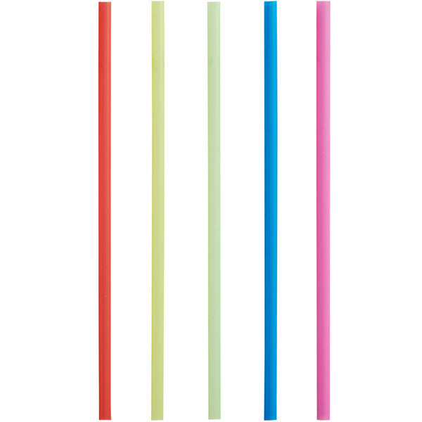 Unwrapped Plastic Straws