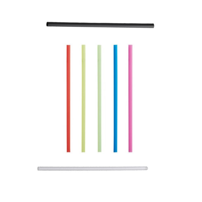 Unwrapped Plastic Straws