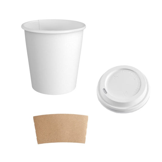 Single Walled Hot Cups, Lids & Sleeves