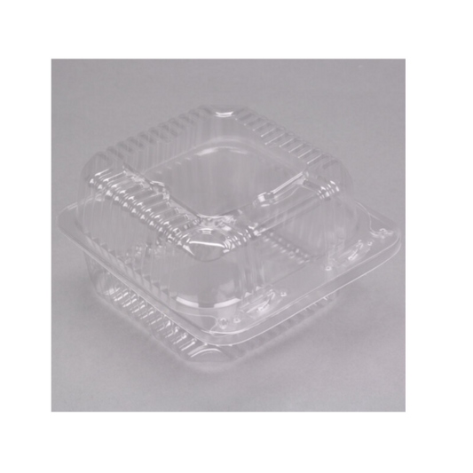 Clear 5"x5" Hinged Muffin Container
