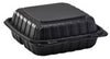 9" x 9" 1-Compartment Hinged To-Go Food Container