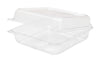9" x 9" 1-Compartment Hinged To-Go Food Container