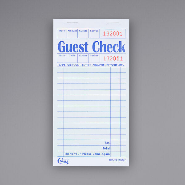 Guest Checks – Queen City Restaurant Supply