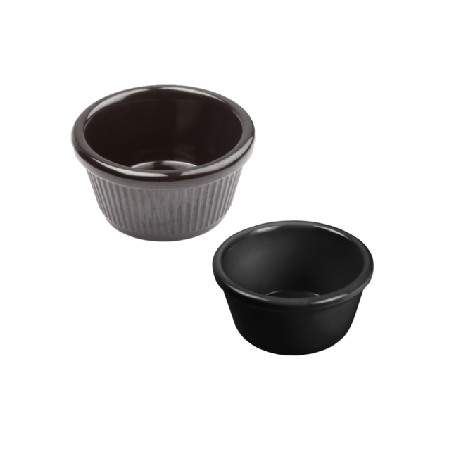 Melamine Black Ramekins