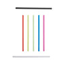 Unwrapped Plastic Straws