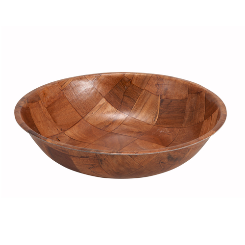 6" Woven Wood Salad Bowl